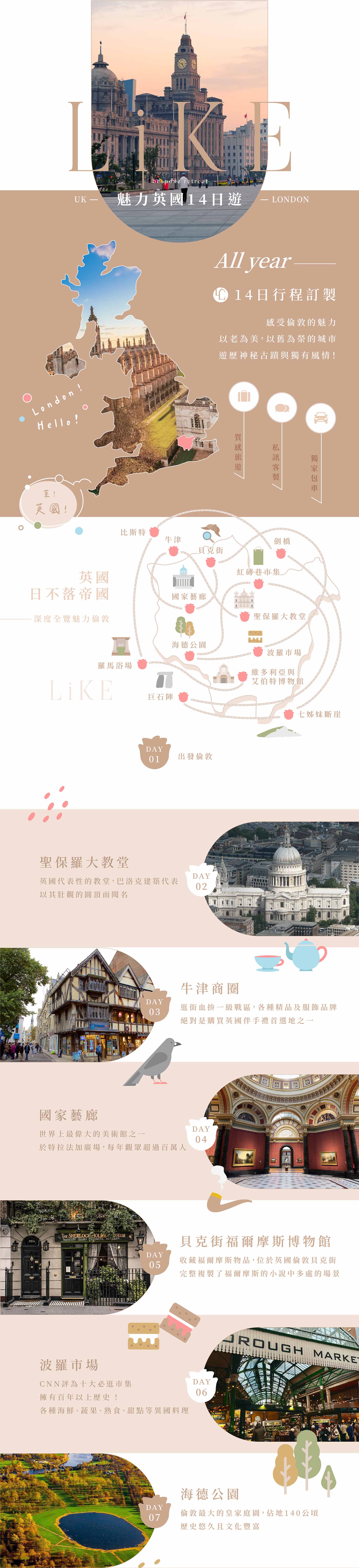 魅力英國14日遊